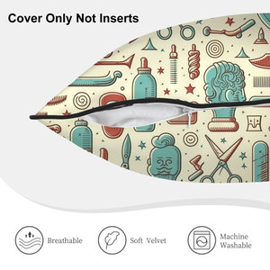 Custom image Double-Sided <b>Velvet</b> Bordered Decorative <b>Throw</b> Pillow Covers - Product Image 5