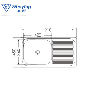 Rectangular Siphon Set + <strong>Drain</strong> Pipe Kitchen Sink Modern Kitchen <strong>Units</strong> Single Bowl 304 Stainless Steel Polished 5 Years 0.5~0.8mm - Product Image 6