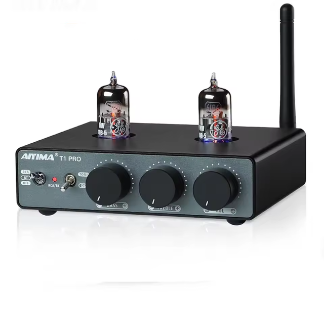 AYM-14 T1 PRO Tube Preamp Vacuum Pre-Amplifier Bt 5.1 QCC3040 APTX-HD Vacuum Tube Preamp Bass Treble Tone Control