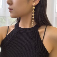 Nouvelle Collection : Parures de Bijoux Plaqué Or et Argent CCB, Style Exagéré, Grosses Perles Rondes Légères, Vente en Gros, Idéales pour Cadeaux