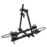 Porte-vélos pliable pour attelage de voiture, support de vélo enroulable avec rampe pour roues jusqu'à 26 pouces