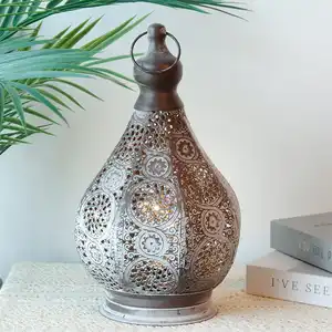 Lanterna lampada da tavolo a batteria marocchina decorazioni per la casa