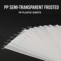 Feuille de plastique PP givré sur mesure OEM, 0,3-2 mm, rouleau de polypropylène opaque, feuille PP rigide mate anti-rayures pour impression et emballage