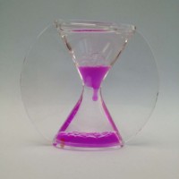 Anti-Gravité Sanlead Fabricant Nouveauté Acrylique PMMA Aqua Vers Le Haut Liquide Eau LAVA Bulle Flottant Perles Sable Sablier