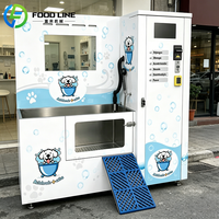 Station de toilettage pour animaux en libre-service avec distributeur de mousse et système de séchage par soufflage pour le travail quotidien en salon de toilettage