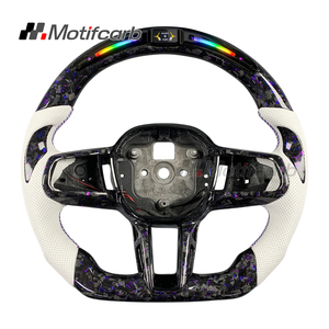 Volante Deportivo de Fibra de Carbono Forjado con LED Inteligente Personalizado de Nueva Generación para BMW G45 G60 G61 G70 M5 G99 525i M 530i Serie 7 - Product Image 1
