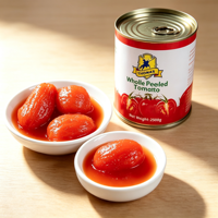 Ratio stable de teneur en eau, facile à ajuster, pour la consistance de la sauce. Matière première pour boulangerie : tomates pelées pour sauce à pizza.