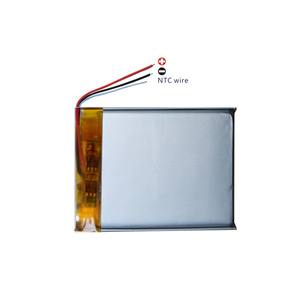 3.7V 700mAh 403443 3 fios 10K NTC polímero íon de lítio Li-Ion bateria para Blue-dente fone de ouvido TWS Headphone MP3 SPEAKER GPS T098 - Product Image 1