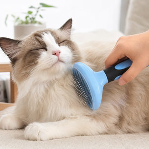 Cepillo de Masaje 2 en 1 Personalizado para Perros y Gatos y Peine para Eliminar el Pelo / Cepillo para el Cuidado de Gatos - Adecuado para Mascotas Peludas y de Pelo Largo - Product Image 4