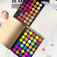 Palette de Fards à Paupières 35 Couleurs Pailletées, Spécial Maquillage de Scène pour Enfants, Fard Naturel Longue Tenue