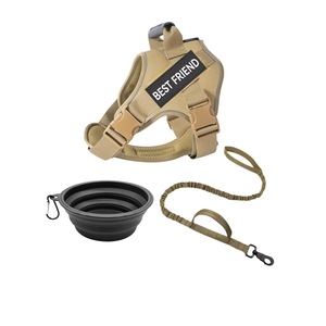 豪華な戦術的な調整可能な大型ペットハーネスベスト耐久性のある犬の狩猟コートカスタム犬のハーネス - Product Image 4