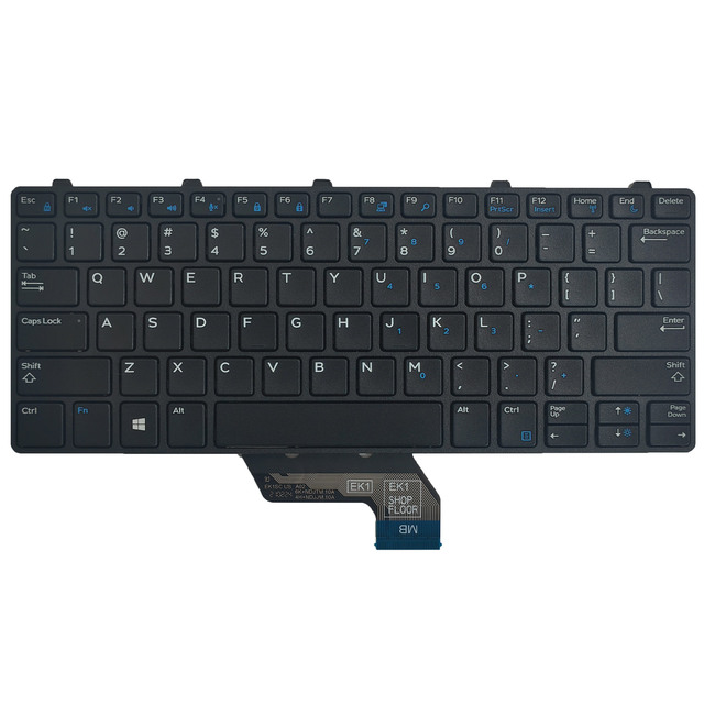 For Dell Latitude 11 3180/3189/3190 2in1 & Latitude 13 3300/3310/3380-343NN NG83V US Keyboard Frame Computer with No Backlight