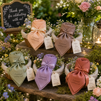 Caja de Regalo de Lujo Personalizada para Recuerdos de Boda, Diseño Gratuito, MOQ Bajo, Producción Rápida, Pañuelo Cuadrado de Seda con Impresión Personalizada