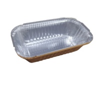 Tek Kullanımlık Bardak Cheesecake Kek Cupcake Pişirme Alüminyum Gül Altın Rengi Catering Tatlıları 1.5lb Rantagle 670ml Folyo Gıda Kabı
