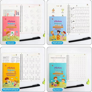 Cuaderno de Caligrafía Francés <span class=keywords><strong>Montessori</strong></span> 3D, Libro Mágico Reutilizable para Niños, Cuaderno para Caligrafía, Escritura a Mano, Regalos - Product Image 4