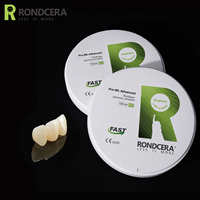 Rondcera Pro-ML Advanced 98mm Système Ouvert Zircone Blanche 42%-49% Translucide Zircone Premium Résistante au Vieillissement