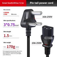 Adaptateur secteur international 110-220V Plug pour UK US Australie Israël Suisse Afrique du Sud Fils d'alimentation en plastique