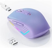 Souris d'ordinateur optique mini sans fil USB 2,4 GHz à thème chat pour PC - En stock