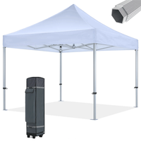 Carpa de Exhibición Plegable de 10x10 pies con Marco de Aluminio, Personalizable, para Publicidad Exterior, Ferias Comerciales y Eventos