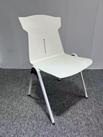 Chaise de bureau moderne pour cadres et étudiants adultes, en tissu, avec tablette d'écriture intégrée
