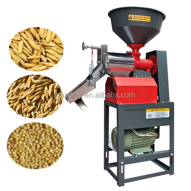 Comercial Decortiqueuse De Riz Pequeño Molino De Arroz Paddy Husker Combine Rice Peeling Rectificadora Fresadora Set Equipo