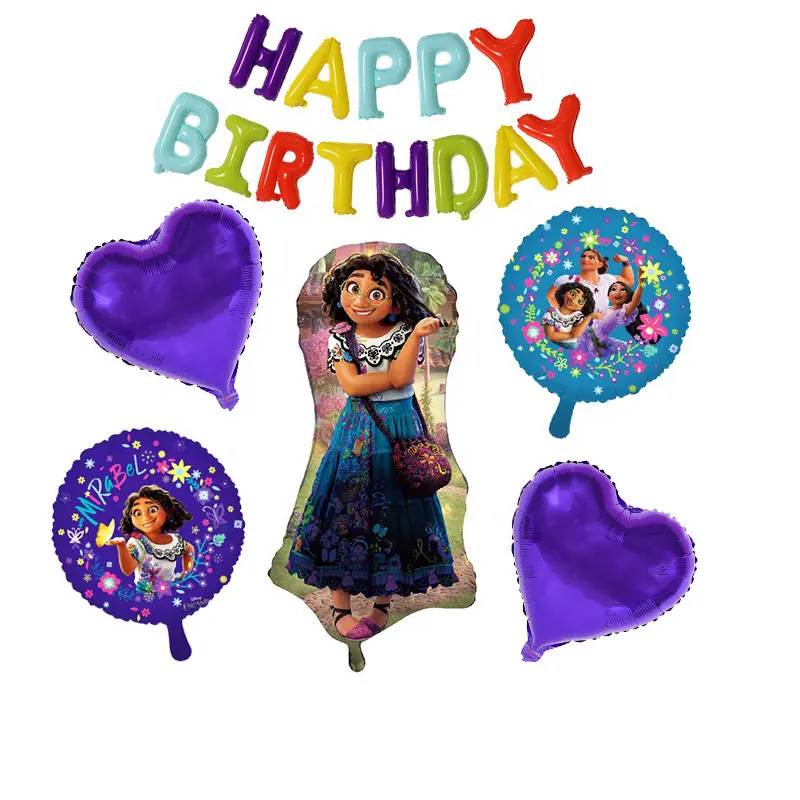 Encanto Birthday Party Supplies, Isabella Party Balloons for Birthday Party Decorations, Encanto Party Foil Balloons for Girls K