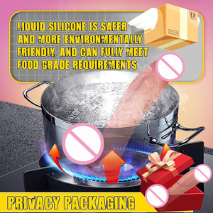 Direkt verkauf Strap-On Dildos Riesiger realistischer künstlicher Penis <span class=keywords><strong>Flexible</strong></span> weiche Vibratoren Sex <span class=keywords><strong>Dildo</strong></span> für Frauen - Product Image 3