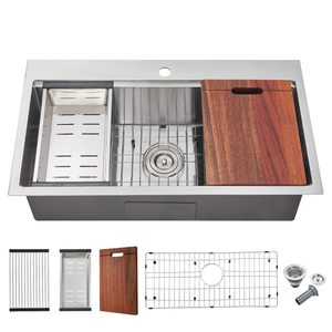 Chậu rửa chén bằng thép không gỉ Tarja Evier có độ cứng cao và khả năng chống trầy xước - Product Image 1