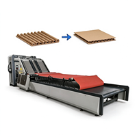Machine à laminer automatique pour carton ondulé 3 plis, laminage de carton ondulé pour la fabrication de boîtes en carton, neuve