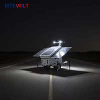 Şebekeden Bağımsız Mobil Güneş Enerjili Aydınlatma Kulesi ve LED Treyler - İnşaat Kiralama ve Madencilik Alanları için Dış Mekan Projektörleri