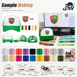 Casquette de camionneur d'été personnalisée OEM de haute qualité, casquette de sport en mousse à 5 panneaux avec broderie 3D et impression de logo personnalisé pour adultes - Product Image 2