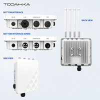 Point d'accès sans fil extérieur résistant aux intempéries IP65 AX3000 WiFi 6 3000 Mbps 128 utilisateurs Portée 300-500 m Prise en charge PoE