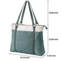 Tas Bahu Besar untuk Wanita, Tas Tote, Tas Belanja Kain, Tas Bahu Kuliah, Tas Perjalanan