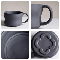 Bol à céréales en porcelaine recyclée Collection Aurelia Black Vaisselle en céramique noire durable Bol Ramen | YST Ceramics Factory