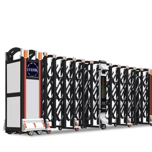 Đường lái xe có thể thu vào cổng mới nhất tự động thông minh nhôm với điều khiển từ xa cho ngoài trời sơn tĩnh điện ngoài trời cổng - Product Image 1