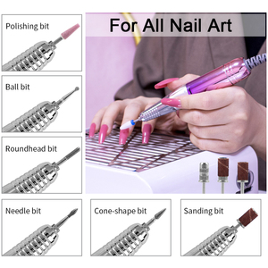Machine à ongles électrique professionnelle 35000 tr/min, <span class=keywords><strong>brosse</strong></span> à ongles, élimination rapide des cuticules, gel, acrylique, polissage des ongles - Product Image 4