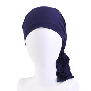 Écharpe musulmane en coton bambou pré-nouée Chemo Bonnet Caps Femmes Turban Chapeau Couvre-chef <span class=keywords><strong>Foulard</strong></span> Wrap Cancer Bandanas - Product Image 2