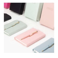 LABON A5 A6 Luxury Beautiful PU Korean Pocket Diary Notebook Planner For Girls Creative Notepad Stationery Birthday Gift