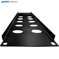 Panel Lubang Bundar 2U Aksesoris Kabinet Jaringan Panel Belakang Kabinet 24 Port Rak Panel Patch Kotak Terminasi ODF
