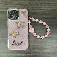 Coque de téléphone en TPU scintillante avec chaîne pour Samsung A56 A36 A17 A16 A07 A06 et VIVO Y31D X300FE V70 V23 – Housse arrière pour filles
