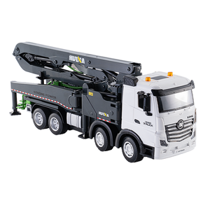 รถบรรทุกคอนกรีตบังคับวิทยุ Huina Rc Truck 1/18 แบบกึ่งโลหะ แขนยาว 120 ซม. 11 ช่องสัญญาณ ของเล่นวิศวกรรมก่อสร้างไฟฟ้า SJY-1381 - Product Image 1