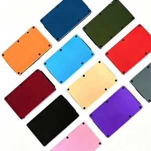 <span class=keywords><strong>Portafoglio</strong></span> Minimalista Personalizzato 2026 in Alluminio Forgiato con Blocco RFID <span class=keywords><strong>e</strong></span> Logo Colorato, Fermasoldi per <span class=keywords><strong>Carte</strong></span> di Credito - Product Image 1