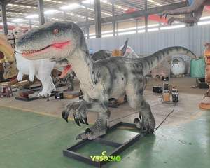 Dinosaures animatroniques Raptor de 4 m, modèle de dinosaure électronique en caoutchouc fait à la main pour les parcs d'attractions et les parcs d'aventure - Product Image 4