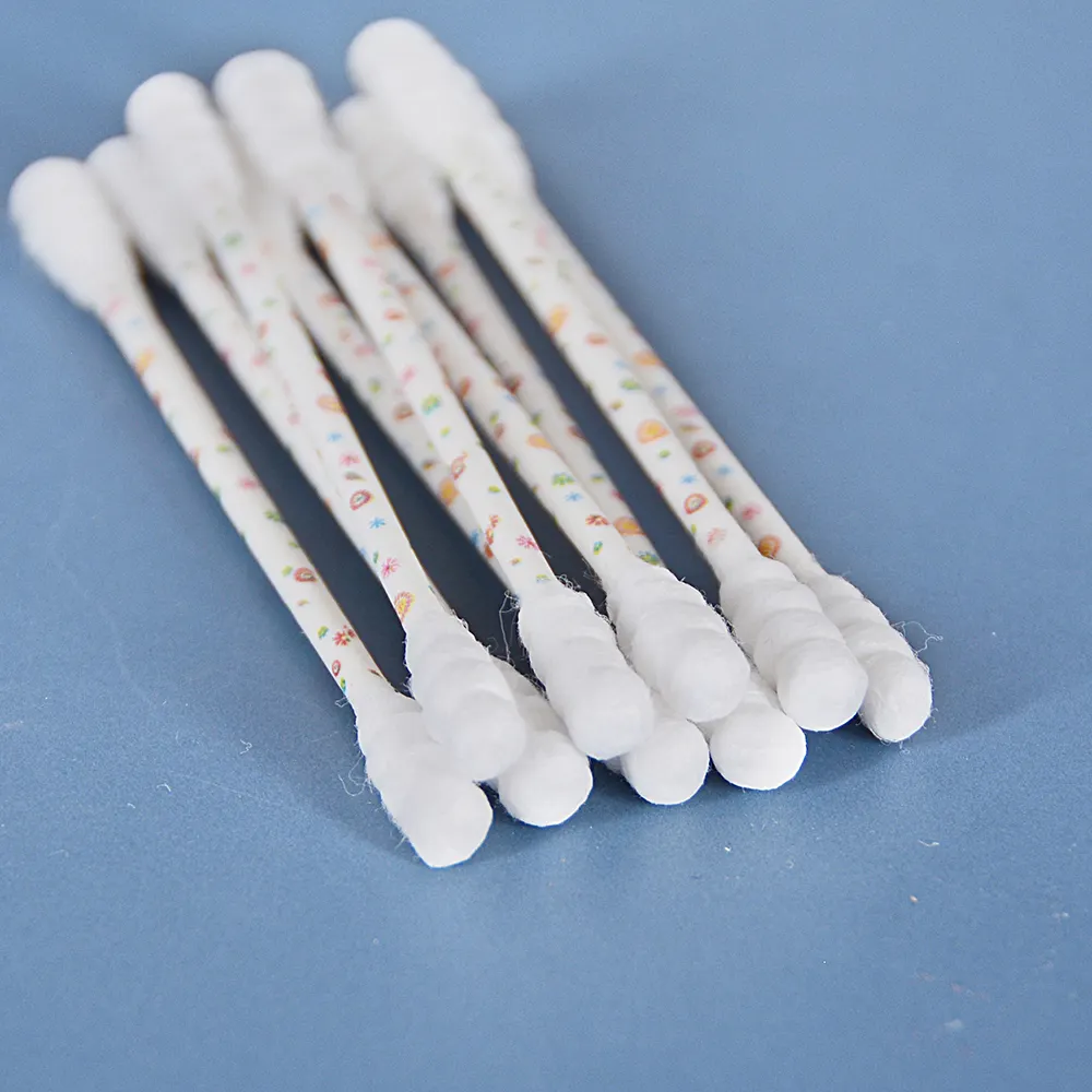 Cotton stick double head cotton swab organic disposable use for making up OEM