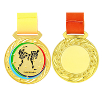 Médailles de club de judo Bushido japonais découpées en usine OEM Design en métal doré