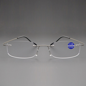 Lunettes de lecture <span class=keywords><strong>bifocales</strong></span> haute définition tendance, lunettes anti-lumière bleue, spécialisées pour les personnes d'âge moyen et les personnes âgées - Product Image 4