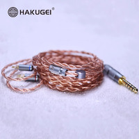 Câble de mise à niveau pour écouteurs HiFi Litz 6N OCC en cuivre torsadé coaxial 3.5/2.5/4.4MMCX/0.78/QDC pour haut-parleurs et moniteurs, pureté 99.9999%