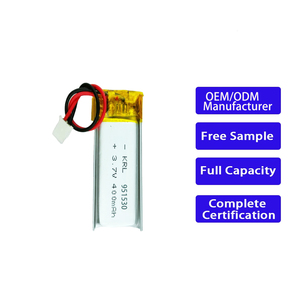 OEM ODM 맞춤형 3.7V 951530 400mAh 폴리머 셀 충전식 리튬 리포 배터리 파우치 이온 배터리 (웨어러블 기기용) - Product Image 1