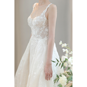 Abito <span class=keywords><strong>da</strong></span> <span class=keywords><strong>sposa</strong></span> a sirena senza maniche con scollo a V 2 in 1 bianco abito <span class=keywords><strong>da</strong></span> <span class=keywords><strong>sposa</strong></span> con Applique in pizzo <span class=keywords><strong>da</strong></span> donna - Product Image 1