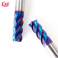 Portable CNC Router Bits Carbide Tipped Inox HRC45 HRC65 Handles Straight Metal Milling Insert Cutter for Woodworking Metal